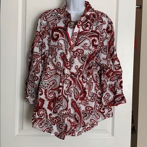 Plus button down shirt